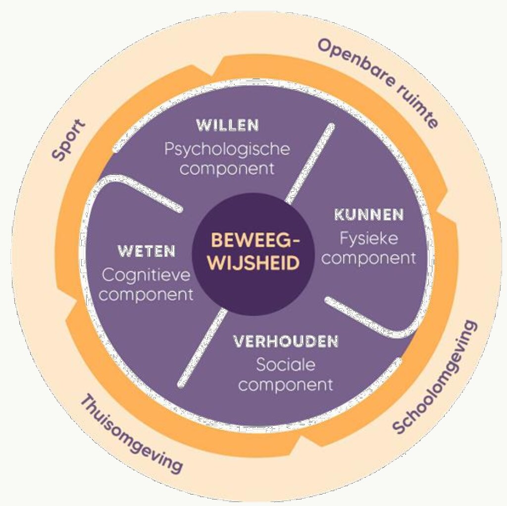 Visuele weergave van het model beweegwijsheid